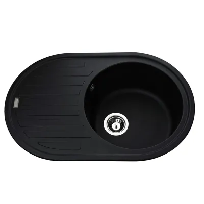 Гранітна мийка Globus Lux OHARA 770х500-А0002, чорний